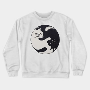 Ying Yang Cat Crewneck Sweatshirt